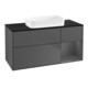 V&B Waschtischunterschrank Wandbeleuchtung Finion 120x60 cm, Reg re Anthrac. m, Anthrac. m-1