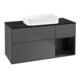 V&B Waschtischunterschrank Wandbeleuchtung Finion 120x60 cm, Reg re bla m Lac, Anthrac. m-1