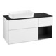 V&B Waschtischunterschrank Wandbeleuchtung Finion 120x60 cm, Reg re bla m Lac, glo wh. Lac-1