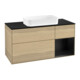 V&B Waschtischunterschrank Wandbeleuchtung Finion 120x60 cm, Reg re bla m Lac, Oak Veneer-1