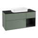 V&B Waschtischunterschrank Wandbeleuchtung Finion 120x60 cm, Reg re bla m Lac, Oli. m Lac-1