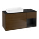 V&B Waschtischunterschrank Wandbeleuchtung Finion 120x60 cm, Reg re bla m Lac, wal veneer-1