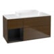 V&B Waschtischunterschrank Wandbeleuchtung Finion 120x60 cm, Reg re bla m Lac, wal veneer-1