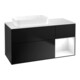 V&B Waschtischunterschrank Wandbeleuchtung Finion 120x60 cm, Reg re glo wh. Lac, bla m Lac-1