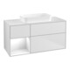 V&B Waschtischunterschrank Wandbeleuchtung Finion 120x60 cm, Reg re glo wh. Lac, wh. m Lac-1