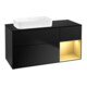 V&B Waschtischunterschrank Wandbeleuchtung Finion 120x60 cm, Reg re gol m, bla m lacquer-1
