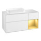 V&B Waschtischunterschrank Wandbeleuchtung Finion 120x60 cm, Reg re gol m, glo wh. lacquer-1