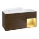 V&B Waschtischunterschrank Wandbeleuchtung Finion 120x60 cm, Reg re gol m, Walnut veneer-1