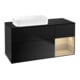 V&B Waschtischunterschrank Wandbeleuchtung Finion 120x60 cm, Reg re Oa ven, bla m lacquer-1