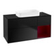 V&B Waschtischunterschrank Wandbeleuchtung Finion 120x60 cm, Reg re Peo, bla matt lacquer-1