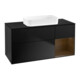 V&B Waschtischunterschrank Wandbeleuchtung Finion 120x60 cm, Reg re wal ven, bla m lacquer-1