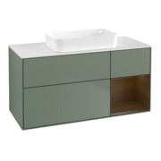 V&B Waschtischunterschrank Wandbeleuchtung Finion 120x60 cm, Reg re wal ven, Oli. m Lac