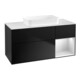 V&B Waschtischunterschrank Wandbeleuchtung Finion 120x60 cm, Reg re wh. m Lac, bla m Lac-1