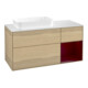 V&B Waschtischunterschrank Wandbeleuchtung Finion 120x60 cm, Reg rechts Peony, Oak Veneer-1