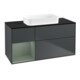 V&B Waschtischunterschrank Wandbeleuchtung Finion 120x60 cm, Rg r Oli. m Lac, md bl. m Lac-1