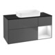 V&B Waschtischunterschrank Wandbeleuchtung Finion 120x60 cm, Rg re glo wh. Lac, Anthrac. m-1