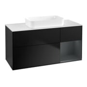 V&B Waschtischunterschrank Wandbeleuchtung Finion 120x60 cm, Rg re md bl. m Lac, bla m Lac