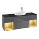 V&B Waschtischunterschrank Wandbeleuchtung Finion 160cm, Pl b m, Reg gol m Lac, Anthrac. m-1
