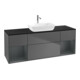 V&B Waschtischunterschrank Wandbeleuchtung Finion 160cm, Pl b m, Reg md m Lac, Anthrac. m-1