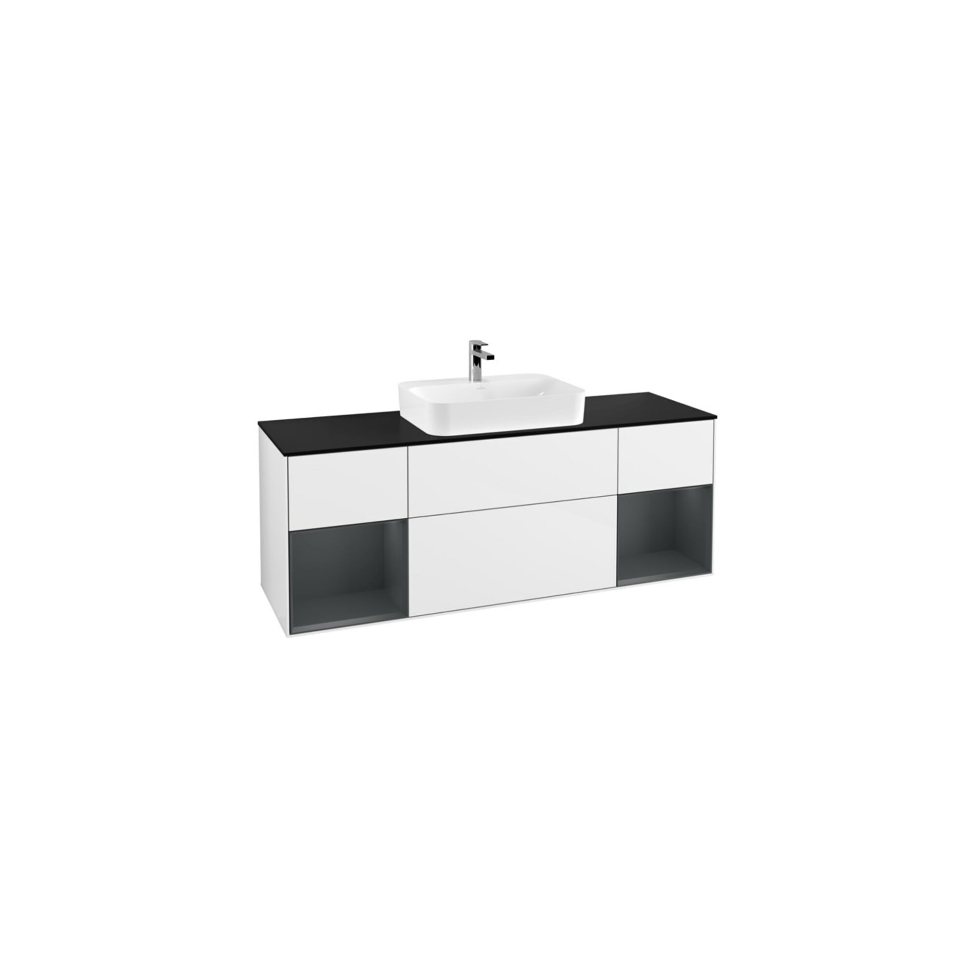 V&B Waschtischunterschrank Wandbeleuchtung Finion 160cm, Pl b m, Reg md m Lac, glo wh. Lac ; Villeroy & Boch