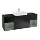 V&B Waschtischunterschrank Wandbeleuchtung Finion 160cm, Pl b m, Reg Oli. m Lac, bla m Lac-1