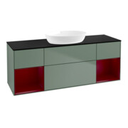 V&B Waschtischunterschrank Wandbeleuchtung Finion 160cm, Pl b m, Reg Peo m Lac, Oli. m Lac