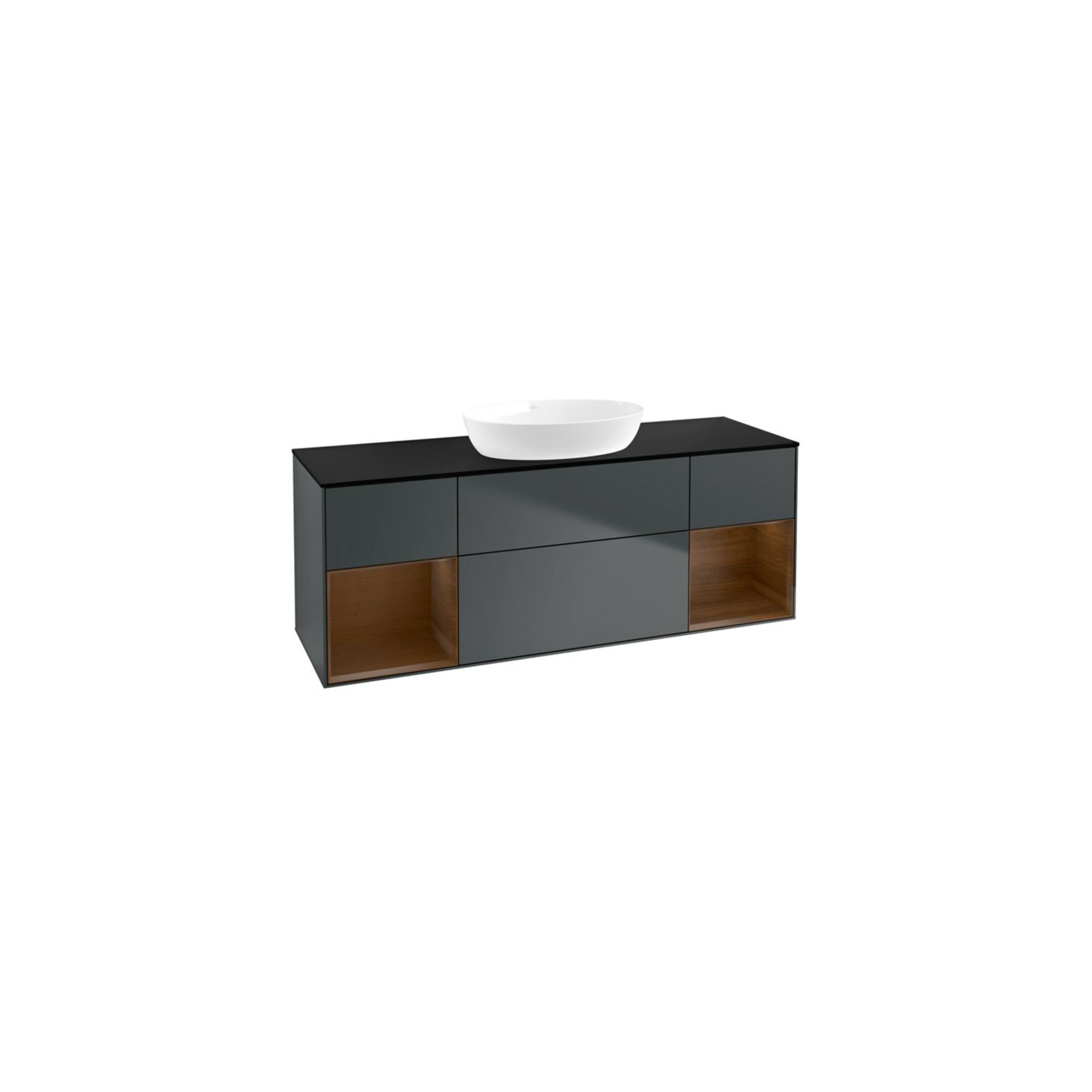 V&B Waschtischunterschrank Wandbeleuchtung Finion 160cm, Pl b m, Reg wal ven, md bl. m Lac ; Villeroy & Boch