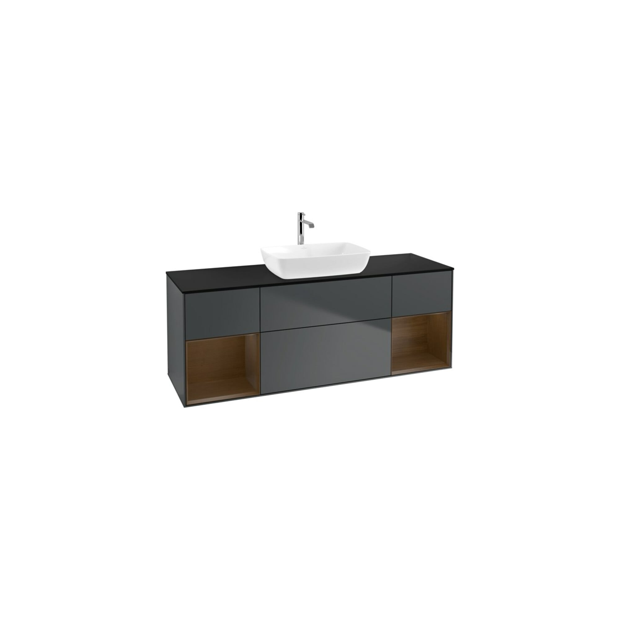 V&B Waschtischunterschrank Wandbeleuchtung Finion 160cm, Pl b m, Reg wal ven, md bl. m Lac ; Villeroy & Boch