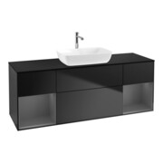 V&B Waschtischunterschrank Wandbeleuchtung Finion 160cm, Pl b m, Rg A m Lac, bla m Lac