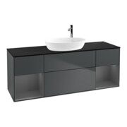V&B Waschtischunterschrank Wandbeleuchtung Finion 160cm, Pl b m, Rg A m Lac, md bl. m Lac
