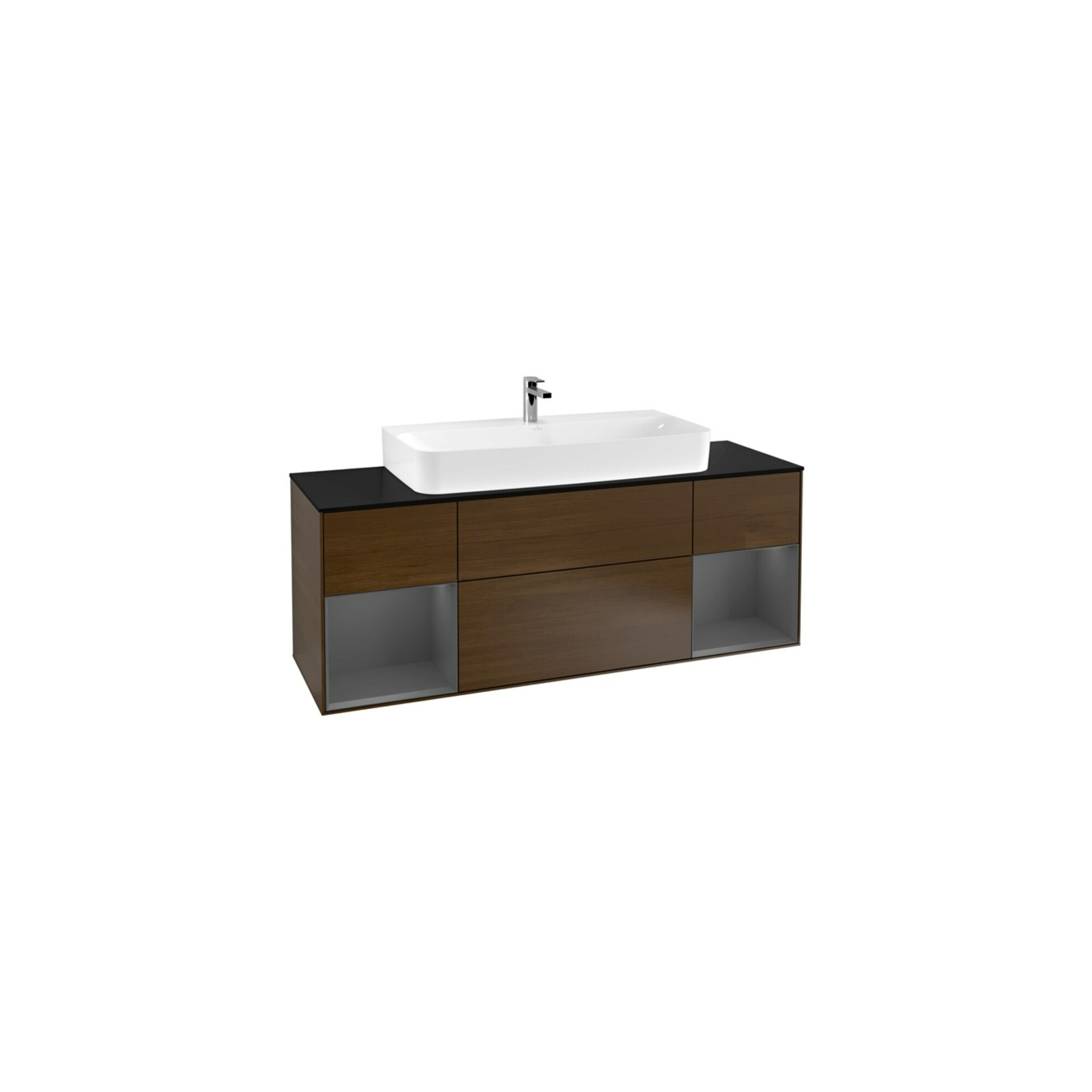 V&B Waschtischunterschrank Wandbeleuchtung Finion 160cm, Pl b m, Rg A m Lac, wal ven ; Villeroy & Boch
