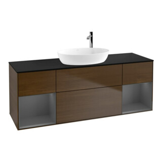 V&B Waschtischunterschrank Wandbeleuchtung Finion 160cm, Pl b m, Rg A m Lac, wal ven