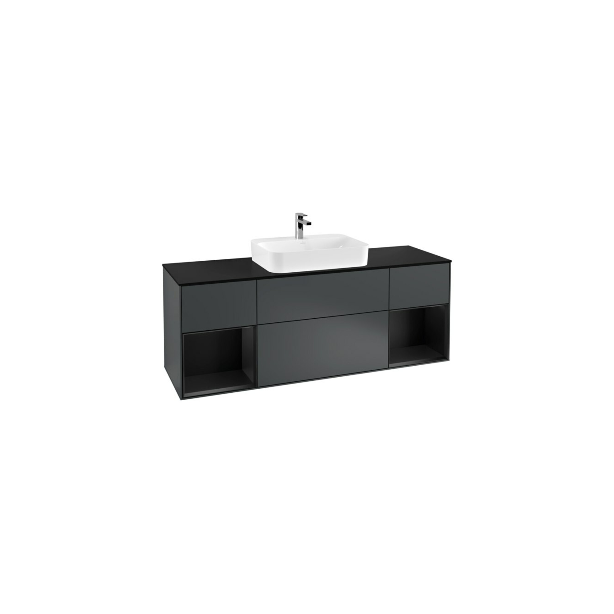 V&B Waschtischunterschrank Wandbeleuchtung Finion 160cm, Pl b m, Rg b m Lac, md bl. m Lac ; Villeroy & Boch