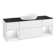 V&B Waschtischunterschrank Wandbeleuchtung Finion 160cm, Pl b m, Rg g wh. Lac, glo wh. Lac-1