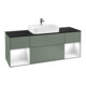V&B Waschtischunterschrank Wandbeleuchtung Finion 160cm, Pl b m, Rg g wh. Lac, Oli. m Lac-1