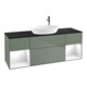 V&B Waschtischunterschrank Wandbeleuchtung Finion 160cm, Pl b m, Rg g wh. Lac, Oli. m Lac-1