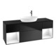 V&B Waschtischunterschrank Wandbeleuchtung Finion 160cm, Pl b m, Rg glo wh. Lac, bla m Lac-1