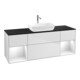 V&B Waschtischunterschrank Wandbeleuchtung Finion 160cm, Pl b m, Rg glo wh. Lac, wh. m Lac-1