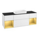V&B Waschtischunterschrank Wandbeleuchtung Finion 160cm, Pl b m, Rg gol m Lac, glo wh. Lac-1