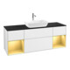 V&B Waschtischunterschrank Wandbeleuchtung Finion 160cm, Pl b m, Rg gol m Lac, glo wh. Lac-1