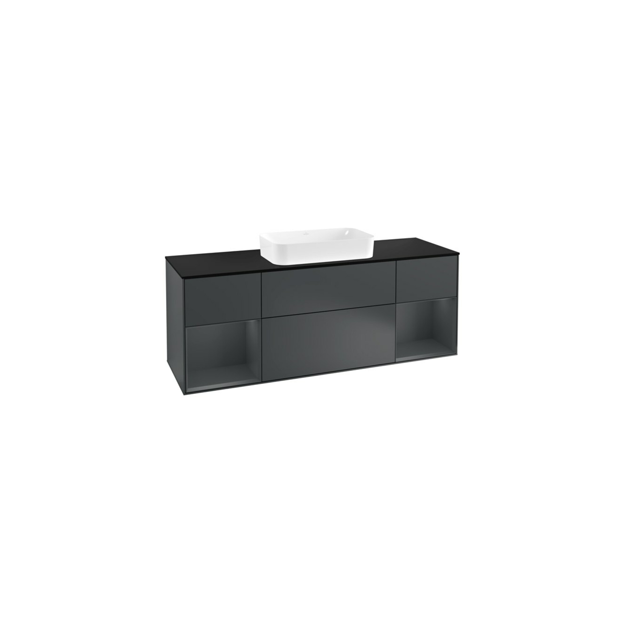 V&B Waschtischunterschrank Wandbeleuchtung Finion 160cm, Pl b m, Rg md m Lac, md bl. m Lac ; Villeroy & Boch
