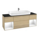V&B Waschtischunterschrank Wandbeleuchtung Finion 160cm, Pl bla m, Reg glo wh. Lac, Oa ven-1
