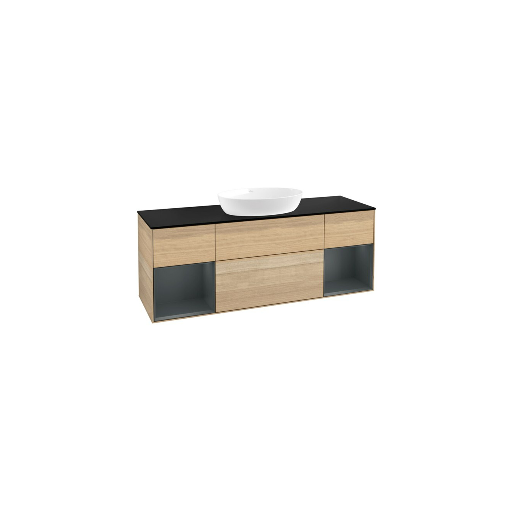 V&B Waschtischunterschrank Wandbeleuchtung Finion 160cm, Pl bla m, Reg md m Lac, Oa ven ; Villeroy & Boch
