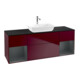 V&B Waschtischunterschrank Wandbeleuchtung Finion 160cm, Pl bla m, Reg md m Lac, Peo m-1