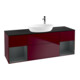 V&B Waschtischunterschrank Wandbeleuchtung Finion 160cm, Pl bla m, Reg md m Lac, Peo m-1