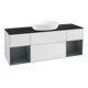 V&B Waschtischunterschrank Wandbeleuchtung Finion 160cm, Pl bla m, Reg md m Lac, wh. m Lac-1