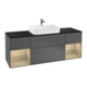 V&B Waschtischunterschrank Wandbeleuchtung Finion 160cm, Pl bla m, Reg Oa ven, Anthrac. m-1