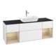 V&B Waschtischunterschrank Wandbeleuchtung Finion 160cm, Pl bla m, Reg Oa ven, glo wh. Lac-1