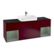 V&B Waschtischunterschrank Wandbeleuchtung Finion 160cm, Pl bla m, Reg Oli. m Lac, Peo m-1