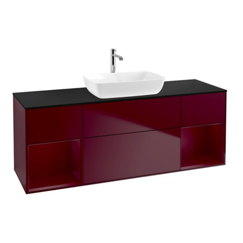 V&B Waschtischunterschrank Wandbeleuchtung Finion 160cm, Pl bla m, Reg Peo m Lac, Peo m